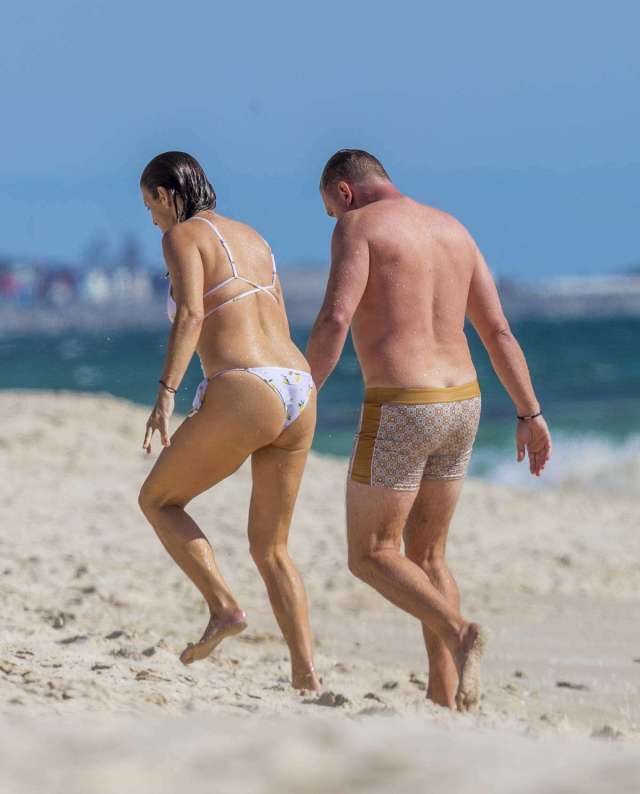 Kate Walsh in a Bikini at the Beach in Perth